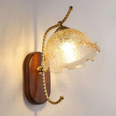 Axyaa Nordic Glass Flower Wall Lamp - Simple Retro Style for Living Room and Bedroom