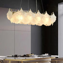 Axyaa Luxury Cream Glass Pendant Lamp for Living Room, Bedroom, Dining Room