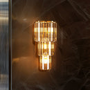 Axyaa Nordic Crystal Three-Layer Wall Lamp for Bedroom and Living Room