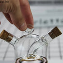 Axya Glass Oiler Vinegar & Soy Sauce Condiment Bottles - Kitchen Spice Organizer