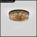 Axyaa Modern Crystal Chandelier Ceiling Lamp Contemporary Luxury Light for Home Dining