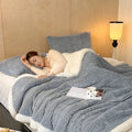 Axyaa Soft Fluffy Fleece Blanket for Autumn Winter, Maternal and Child Grade Bed Sofa Cover