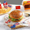 Axyaa Fruit Stick Small Flag Bamboo Toothpick Cake Cocktail Decoration