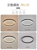 Axyaa Circle LED Ceiling Light - Dimmable Modern Minimalist Nordic Bedroom Chandelier