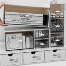 Axyaa Acrylic Desk Organizer Storage Box for Stationery and Tape