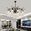Axyaa Luxury Crystal Chandelier: Modern Retro Living Room Bedroom Lighting
