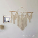 Axyaa Geometric Macrame Wall Tapestry - Bohemian Style Chic Decor