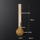 Axyaa Copper LED Wall Light with Glass Shade for Bedroom, Stair, and Mirror