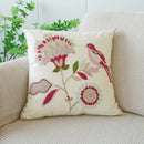 Axyaa Embroidered Floral Pillowcase 45X45 - Sofa Cushion Cover Home Decor
