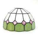 Mediterranean Stained Glass Lampshade by Axyaa: 8" Modern Replacement for Chandelier, Wall, Ceiling Lamps.