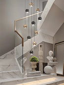 Axyaa Round Ball LED Pendant Lamp: Modern Nordic Living Room Lighting