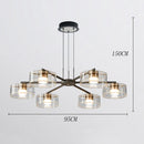 Axyaa Modern LED Chandelier Ceiling Lamp for Stylish Living Room Lighting