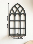 Gothic Hollow Wooden Shelf Wall Decoration for Witch Home Decor by Axyaa