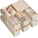 Axyaa Fabric Drawer Organizers for Clothes Closet Storage - Set of 4