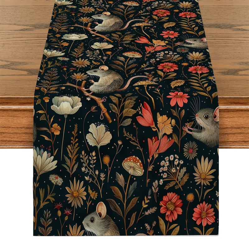 Axyaa Bohemia Table Runner Kitchen Dining Decoration Runner for Indoor Outdoor Home