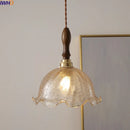 Axyaa Modern LED Copper Glass Pendant Light Chandelier for Living Dining Bar décor