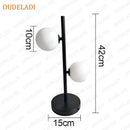 Axyaa Glass Ball Table Lamp Bedroom Bedside Nordic Living Room Floor Study Desk Light