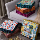 Axyaa Bohemian Velvet Mandala Floor Seat Cushion