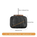 Axyaa Japanese Rattan Weaving Pendant Chandelier for Wabi Sabi Living Room