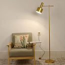 Axyaa Nordic Black/Gold Floor Lamp for Living Room, Bedroom, and Home Decor