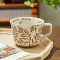 Axyaa Nordic Ceramic Hand-Painted Mug Coarse Pottery Coffee Cup