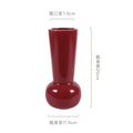 Axyaa Ceramic Small Vase: High-end Red Wedding Gift & New Year's Eve Decoration
