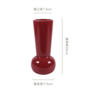 Axyaa Ceramic Small Vase: High-end Red Wedding Gift & New Year's Eve Decoration