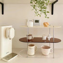 Axyaa 3 Tier Acrylic Countertop Storage Rack for Kitchen and Bathroom