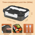 Axyaa Portable Lunch Box Set with Utensils and Microwave-Safe Container