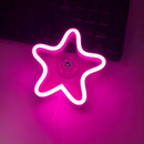 Axyaa Car Window Neon Lights Remote Control Flashing Heart Decorations Neon Party