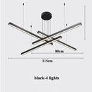 Axyaa Gold Black Led Dimmable Pendant Lights for Dining Room Hanging Fixtures