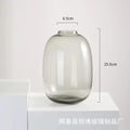 Axyaa Glass Hydroponic Vase Small Mouth Decorative Dried Flower Arrangement Craft
