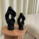 Axyaa Nordic Ceramic Vase | Creative Chinese Décor for Middle-Aged Home | Elegant Floor Vase
