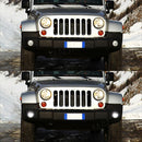 Axyaa LED Fog Lamp DRL for Jeep Wrangler JK - White Daylights 6500K