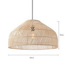 Axyaa Handcrafted Rattan Chandelier: Modern Designer Lighting for Home & Business decor