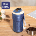 Titanium Coffee Mug by Axyaa: Smart, Portable, Striped Design, Vacuum Flask Tumbler