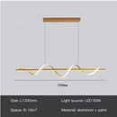 Axyaa Nordic LED Pendant Light in Gold/Black for Stylish Home Decor