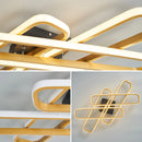 Axyaa Gold/Black Modern LED Chandelier for Living Room, Bedroom, Study - Creative Ceiling Lamp