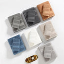 Axyaa White Cotton Towels Set - Hand Face Bath Towel Collection