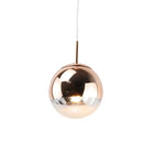 Axyaa Glass Ball Pendant Lights: Modern Electroplated, Gold/Silver/Rose, Kitchen Decor, Suspendu Lamp