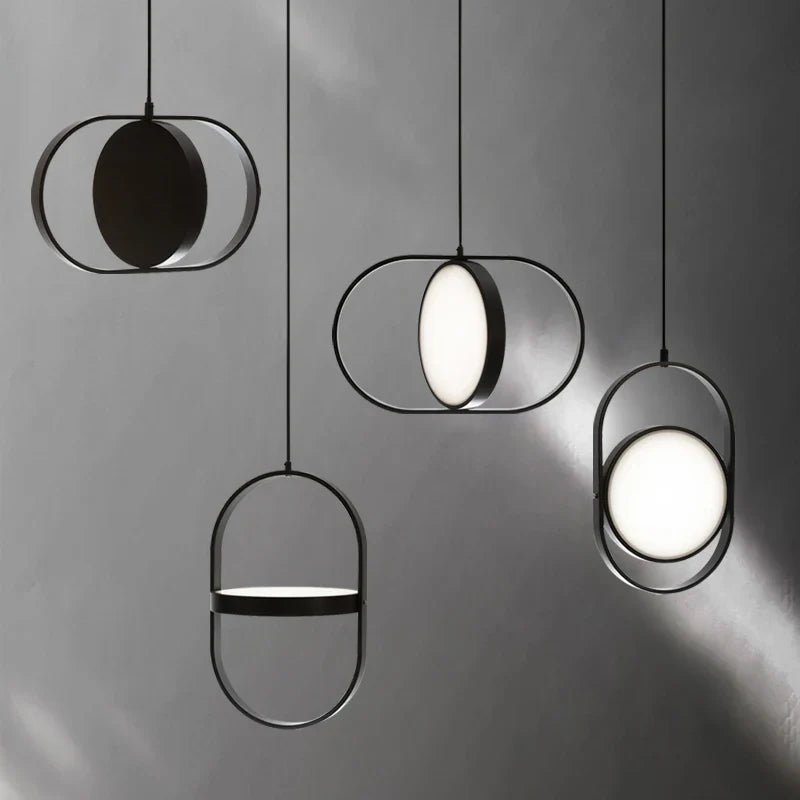Axyaa Rotatable LED Pendant Light for Nordic Modern Decor in Bedroom and Living Room