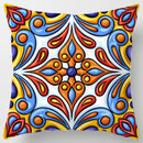 Colorful Geometric Flower Pillow Case by Axyaa: Simple Polyester Sofa Decorative Cover