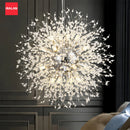Axyaa Crystal Ceiling Chandelier: Elegant Home Decor Art Fixture for Living Room