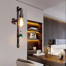 Axyaa Retro Water Pipe Wall Lamp for Staircase, Aisle, Café, Bar, Club, and Warehouse