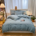 Axyaa Super Soft Cotton Bed Set, Four Season Down Duvet Cover, Great Gift Choice