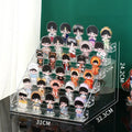 Axyaa Acrylic Stand Display Rack Anime Figure Storage Case Clear Organizer Shelf
