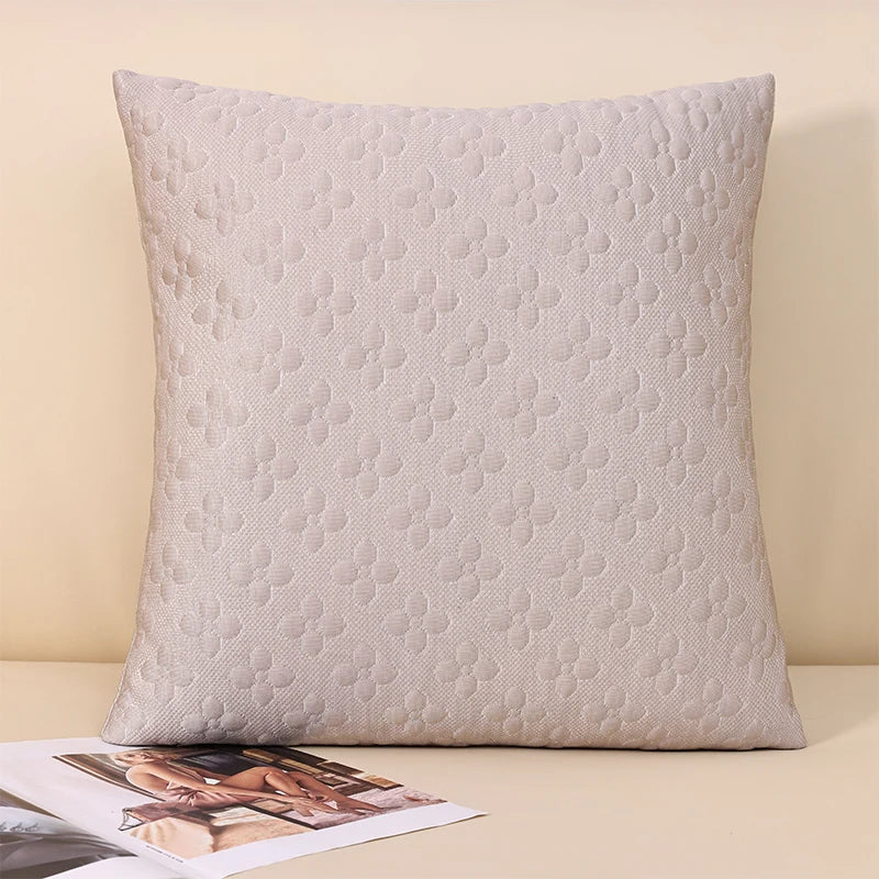 Axyaa Four-Leaf Clover Luxury Pillowcase Cover - Cozy & Machine Washable