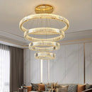 Axyaa Crystal Chandelier Pendant Light for Living and Dining Room Lighting