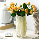 Axyaa Irregular Glass Vase for Waterborne Flower Arrangement