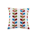 Axyaa Retro Embroidered Square Sofa Pillows for American Rustic Style Décor